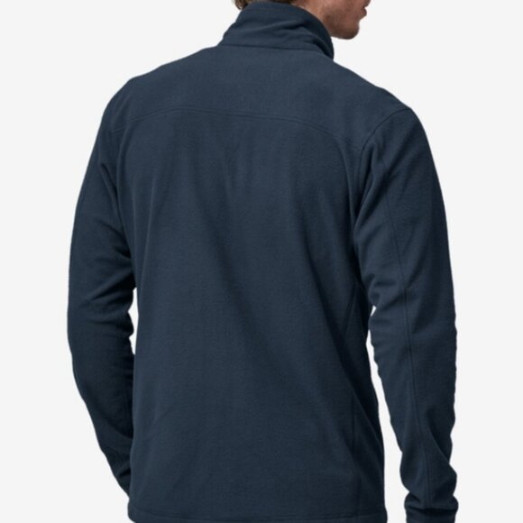 Patagonia Micro Fleece Jacket Navy Size Medium Blue - Picture 3 of 10